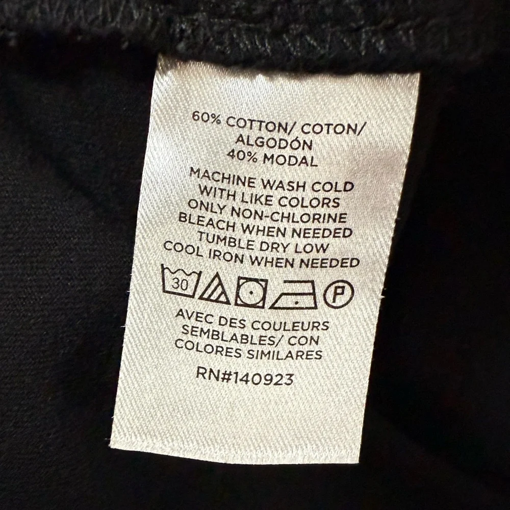 LOFT Versa Relaxed Tee Short Sleeves Black Size S - Picture 6 of 8